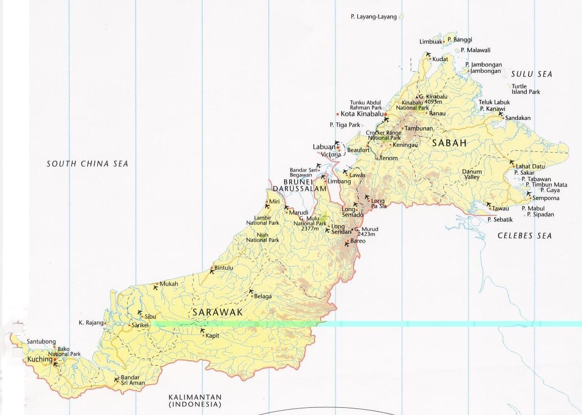 mapa labuan malajsie