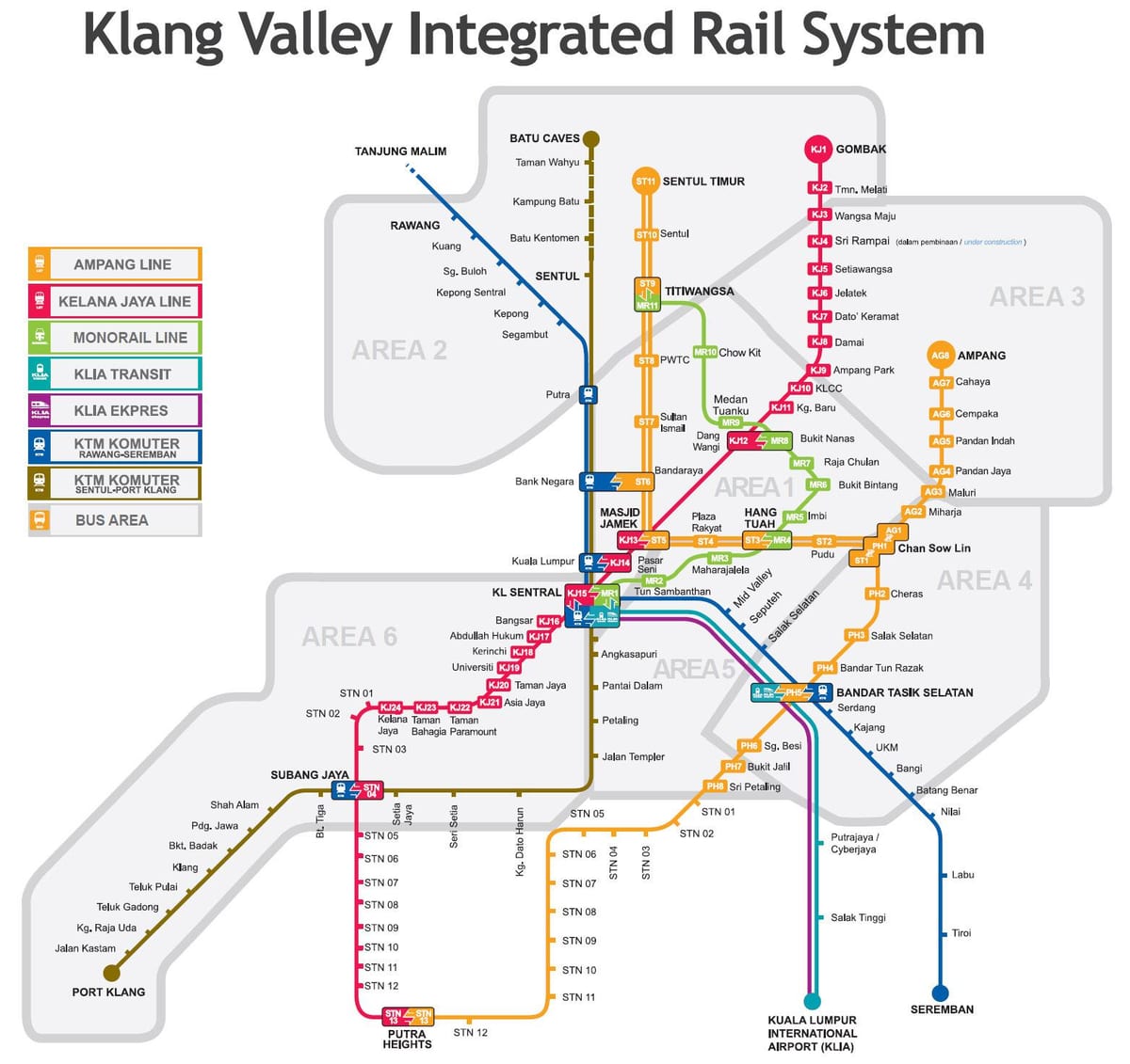 lrt mapa malajsie 2016