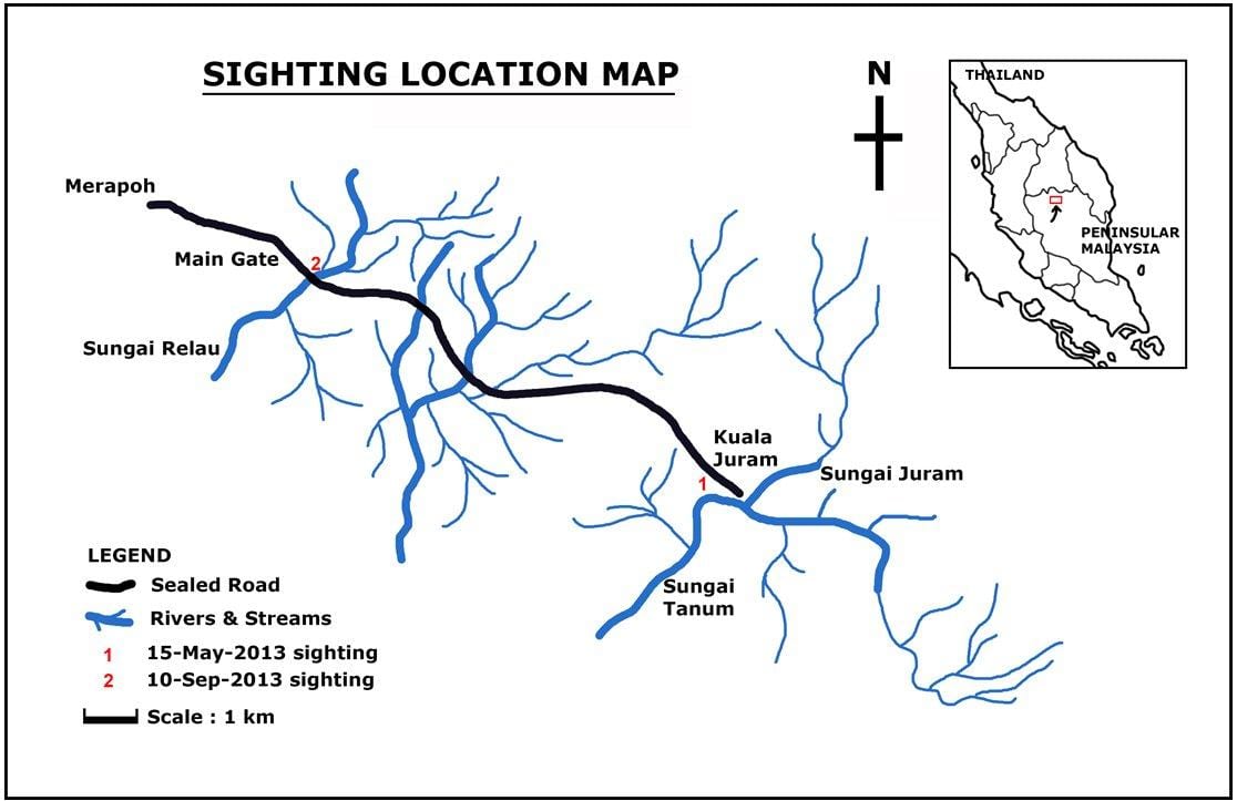 mapa malajsie, řeka