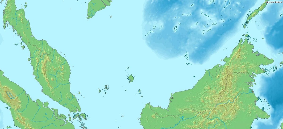 mapa malajsie 3d