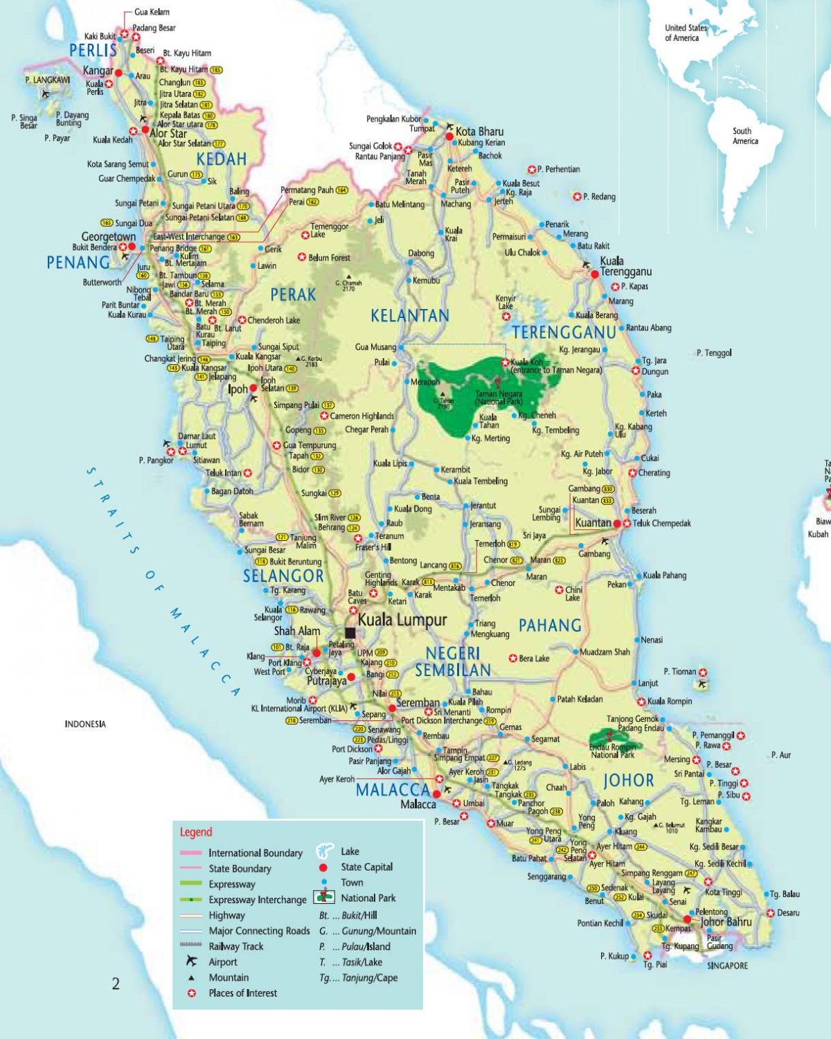 malajsie kl mapě