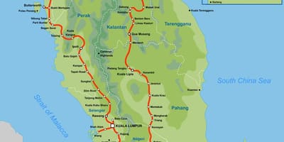 Ktm trasy mapa malajsie
