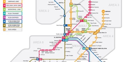 Lrt mapa malajsie 2016