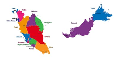 Mapa malajsie mapa obrázku