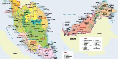 Cestovní ruch mapa malajsie