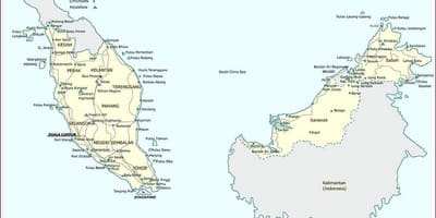 Malajsie mapa app