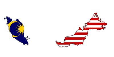 Mapa malajsie vlajka