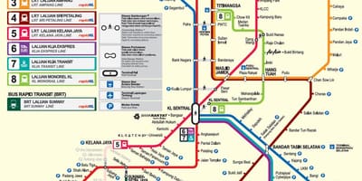 Malajsie mrt mapa 2016