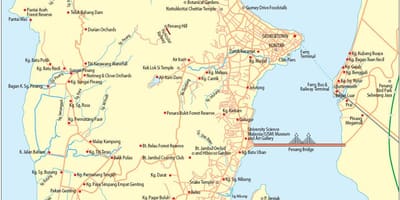 Mapa pulau pinang malajsie